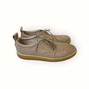 ECCO Mens Leather‎ Casual Dress Shoes, Lace-Up, Size US 11 EU 45, Beige